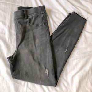 Spanx Vintage Distressed Ankle Skinny Jeans